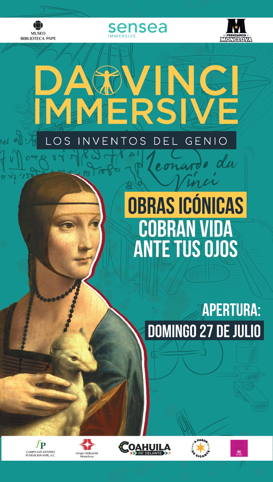 Anuncian apertura de “Da Vinci Inmersive”