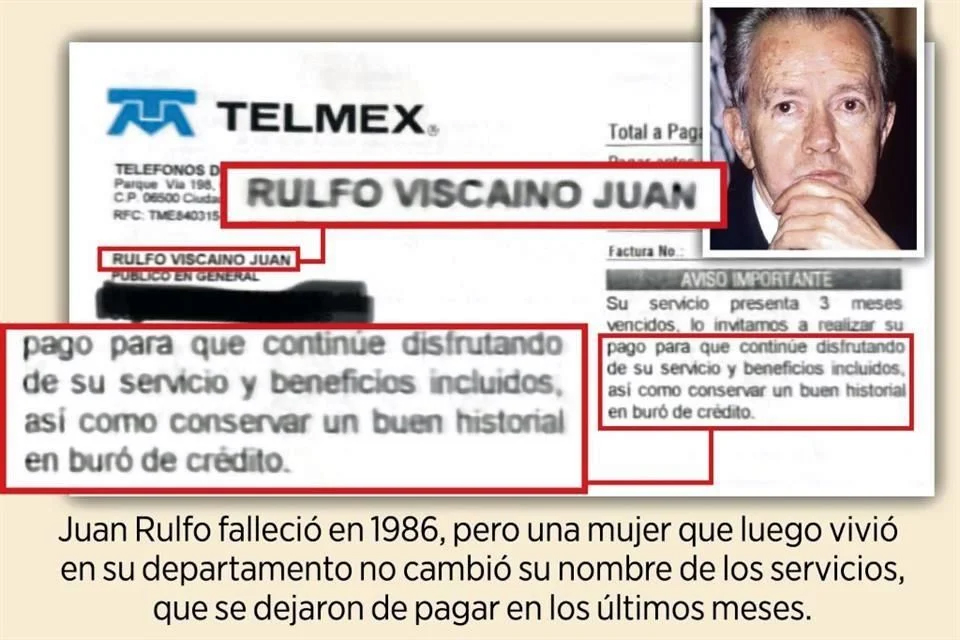 Salvan del Buró de Crédito a Juan Rulfo