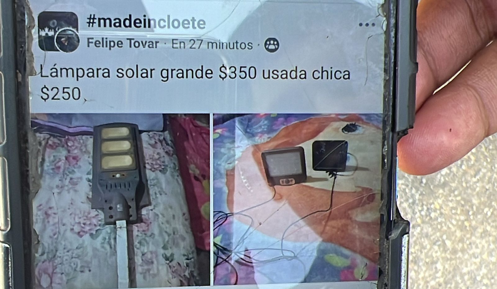 Roba luminaria led y las vende en “Face”