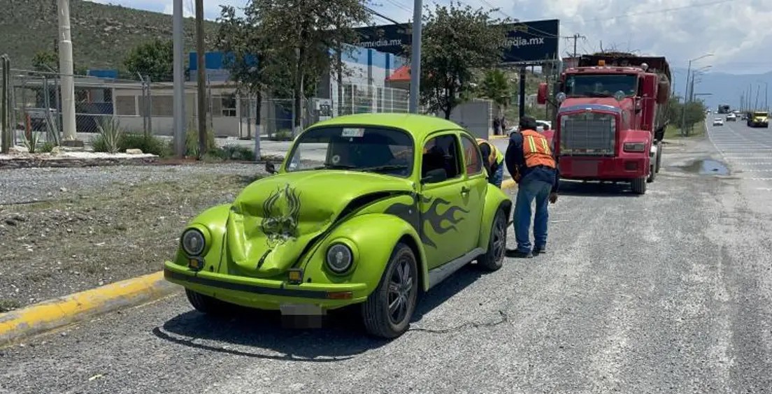 Choque múltiple en la Saltillo-Monterrey