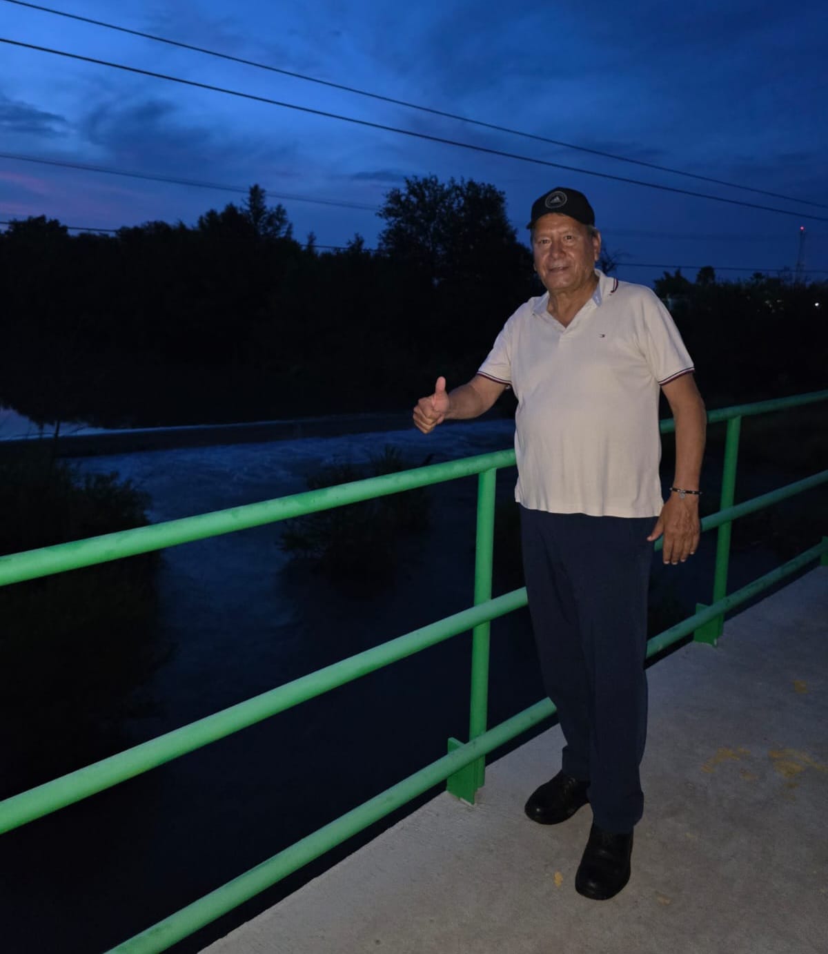 Supervisa Óscar Ríos cauce del río Sabinas
