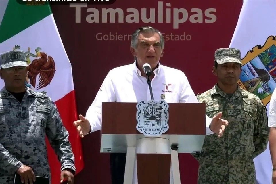 Américo presume seguridad de Tamaulipas ante ola de violencia