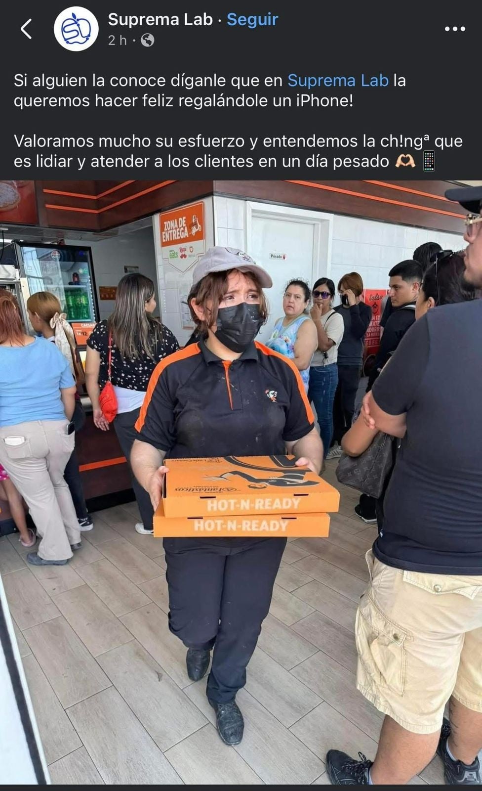 Cansada, despeinada… y admirada por todos