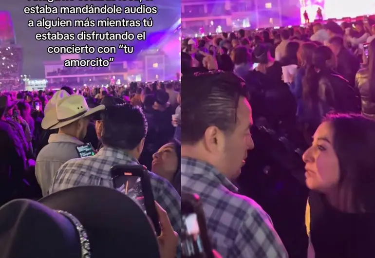 «¡Amiga, no estabas loca!»: captan infidelidad en concierto de Grupo Firme