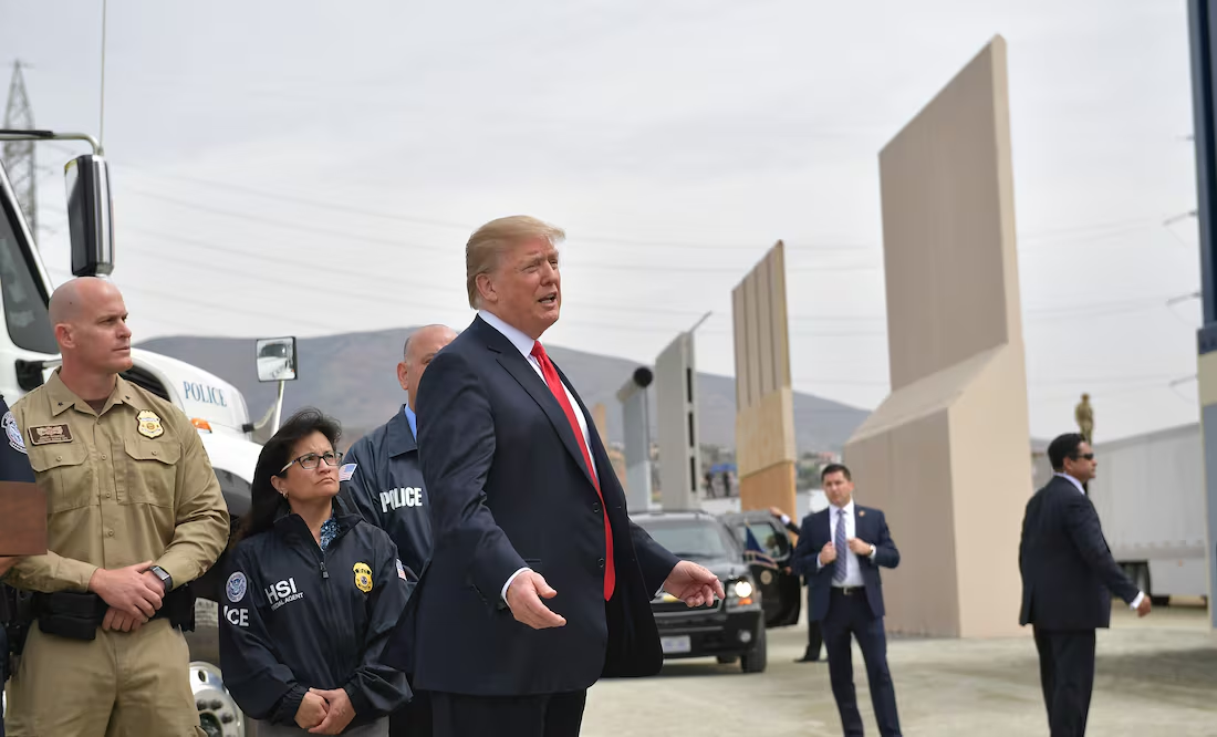 Trump dice que «no necesitará mucho» dinero para blindar la frontera con México; destaca caída de migrantes a «cero»