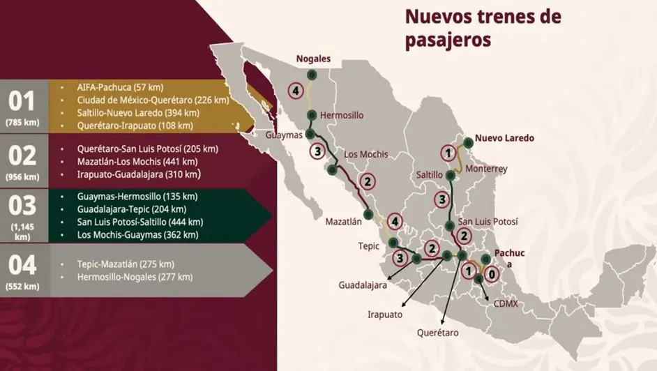 Anuncian fecha para fallo de licitación de construcción de tren de pasajeros Saltillo-Nuevo Laredo