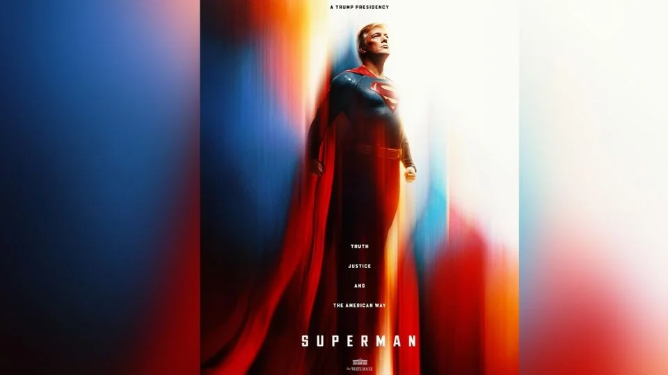 Casa Blanca publica imagen de Trump como «Superman»