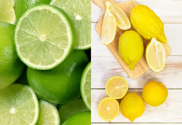 Diferencias entre el limón verde y el limón amarillo: mucho más que el color