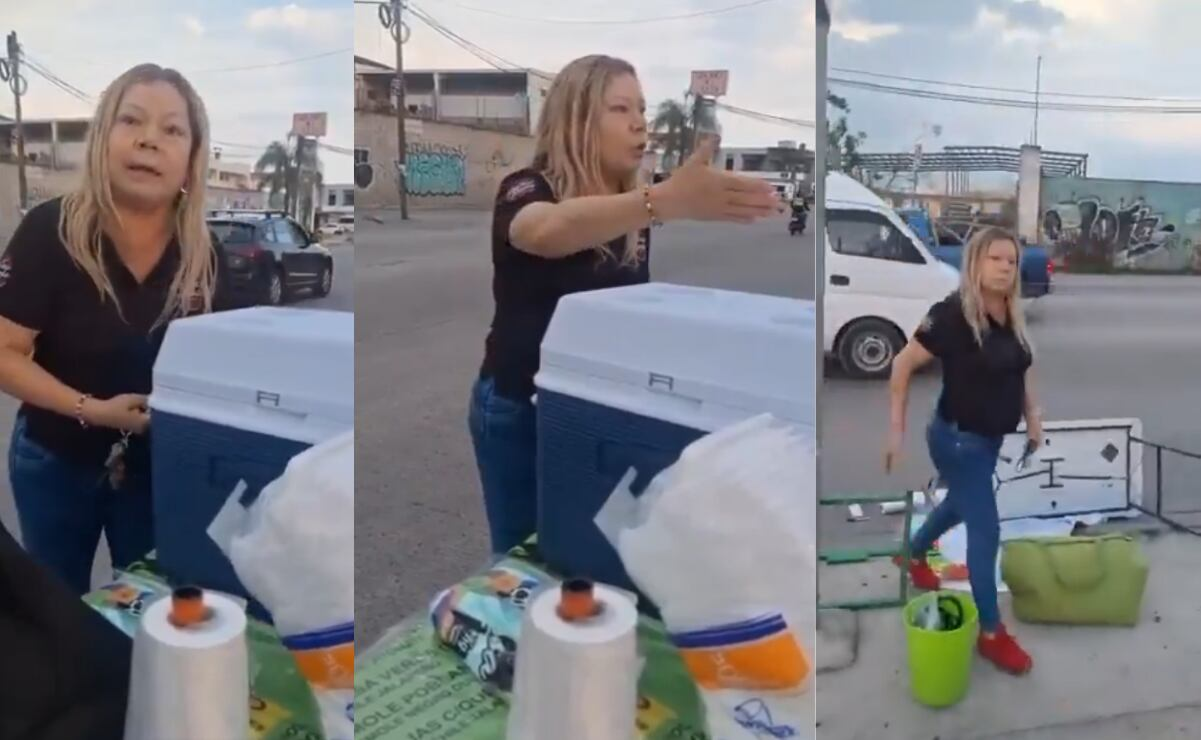 Mujer agrede a joven que vendía tamales en estacionamiento de Guadalajara; la bautizan como “Lady Tamales” y se viraliza