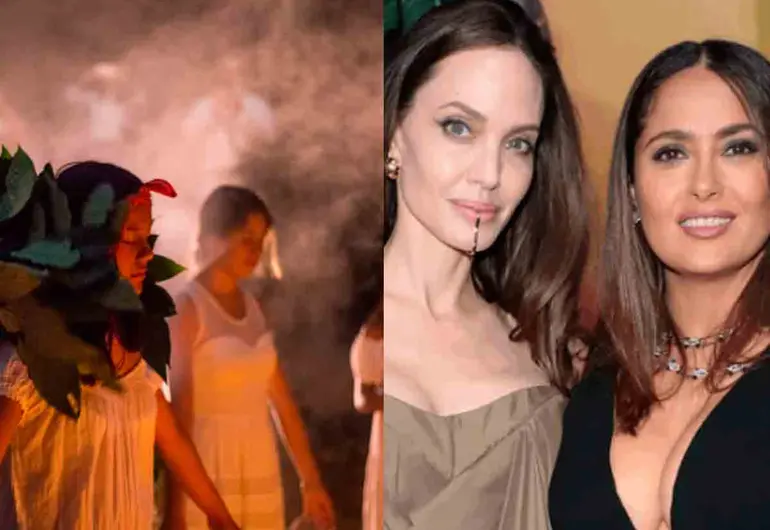 Salma Hayek lleva a Angelina Jolie a Catemaco
