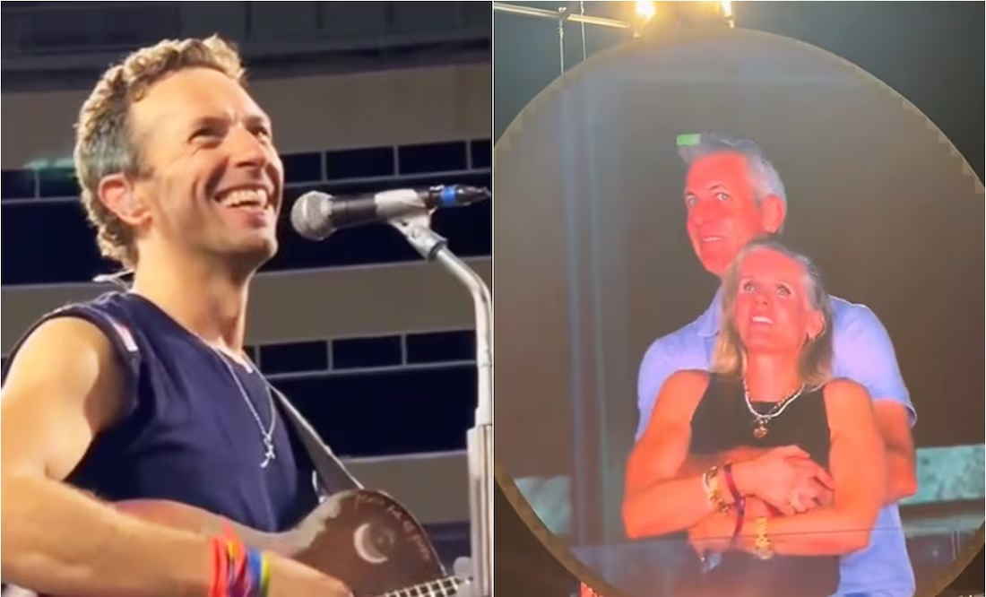 Aparecen nuevas imágenes de la pareja viral de Coldplay; son de momentos antes de ser captados por la kiss-cam