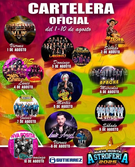 Presentan la cartelera oficial de la Astroferia