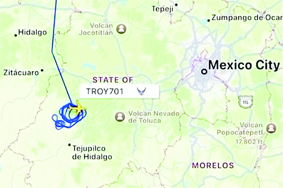 Vuela dron de EU el Edomex… Es apoyo