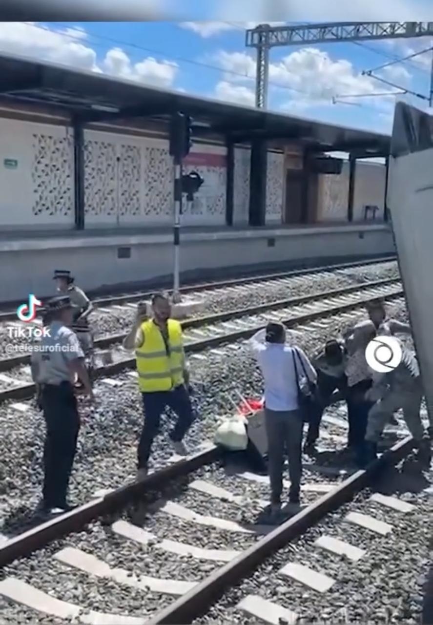 Descarrila vagón del Tren Maya en Izamal, Yucatán