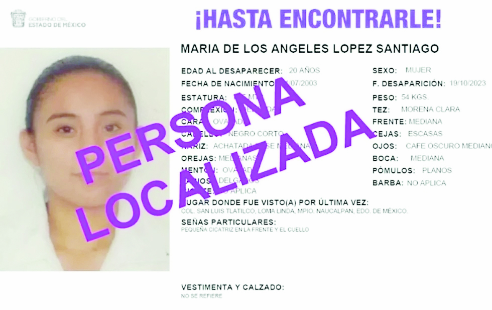 Se va de Edomex por trabajo; la hallan detenida en Jalisco