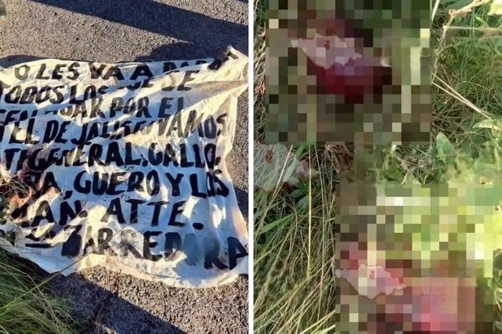 Hallan 6 cabezas humanas y narcomensaje en Tlaxcala