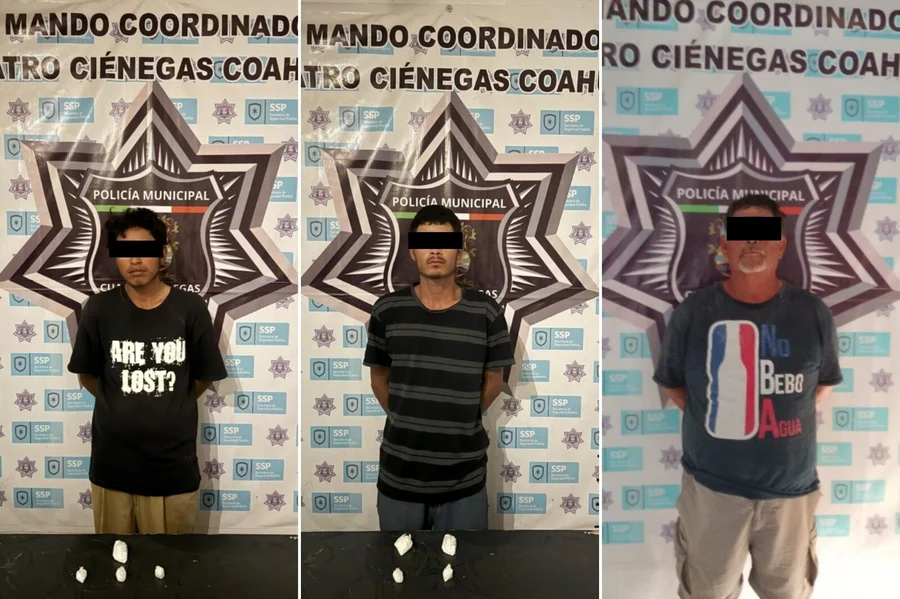 Detienen a 3 con narcóticos en 4-C