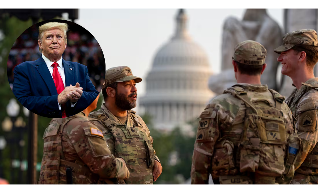 Más de 300 tropas de la Guardia Nacional adicionales patrullarán Washington; es parte de la campaña de Trump contra el crimen