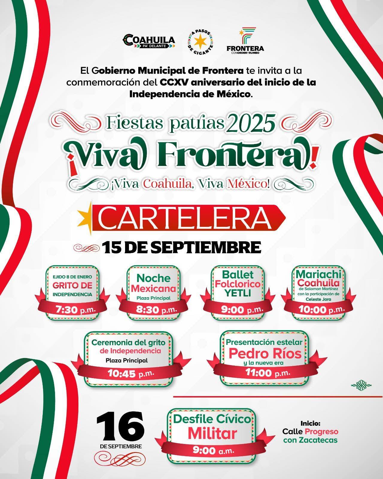 Sari Pérez presenta Gran Cartelera del Mes Patrio