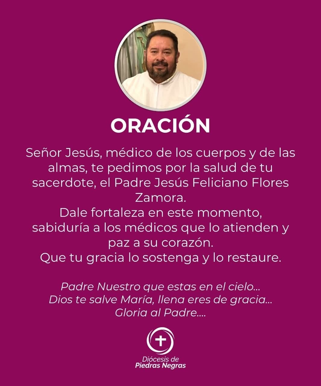Trasladan a Monterrey al padre Jesús Feliciano