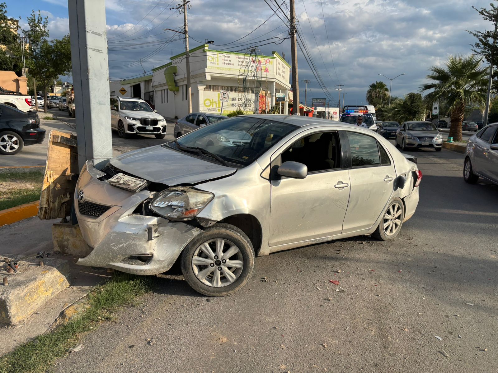 Fuerte percance en Avenida Acereros