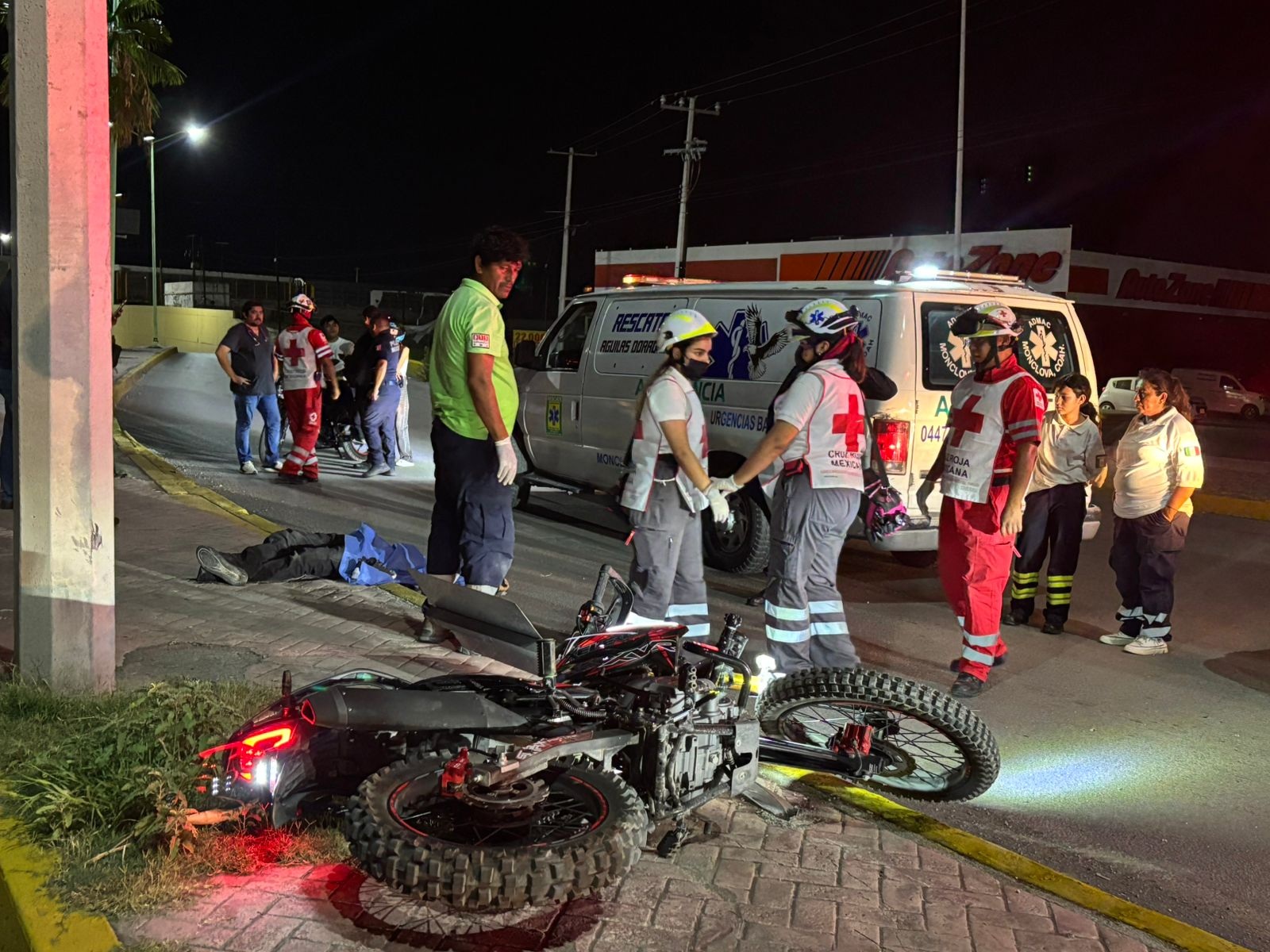 Muere segunda víctima de accidente en moto