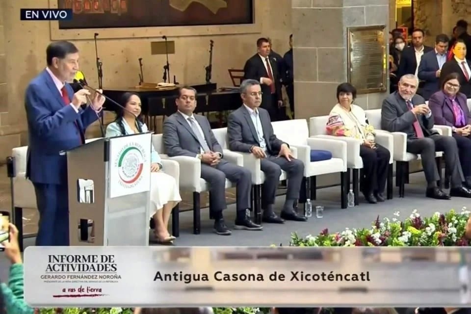 Noroña se va del Senado, poco arropado por la 4T