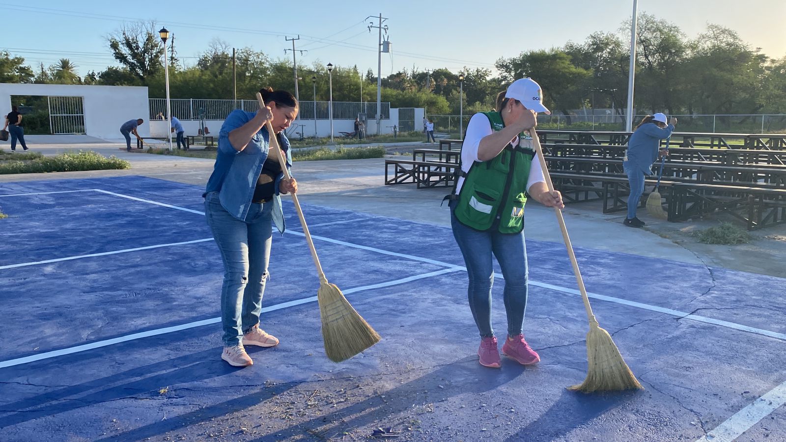 Adriana Valdéz impulsa acciones integrales para mejorar la imagen urbana de Ocampo