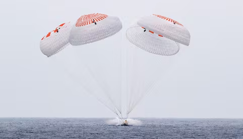 Regresan 4 astronautas a la Tierra en capsula de SpaceX; vuelven tras 5 meses en la Estación Espacial Internacional