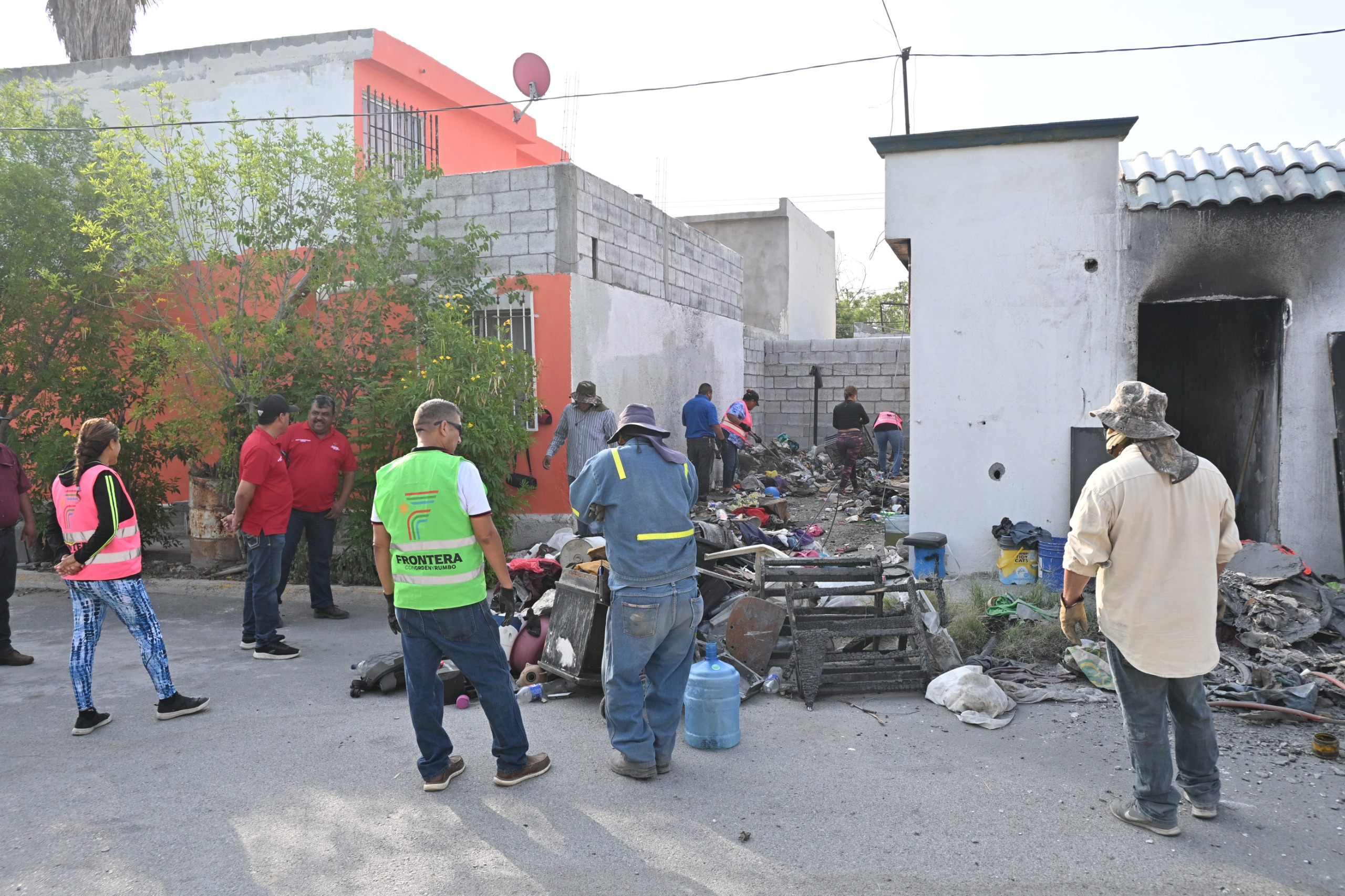 Frontera refuerza salud pública con revisiones contra acumulación de basura