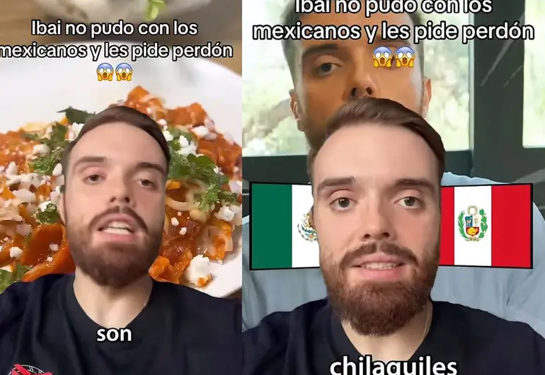 Ibai Llanos desata polémica con su versión de los chilaquiles mexicanos