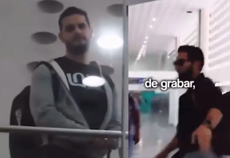 Poncho de Nigris y Adrián Marcelo protagonizan tenso enfrentamiento en el AICM