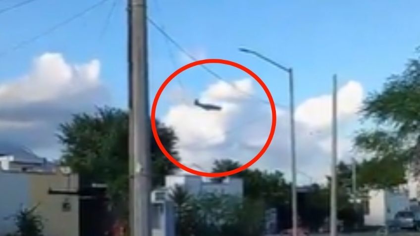 Mueren 2 al caer avioneta en NL