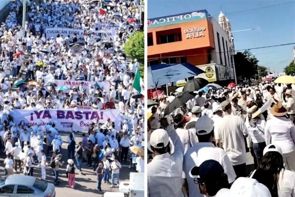 Marchan miles por la paz en Sinaloa