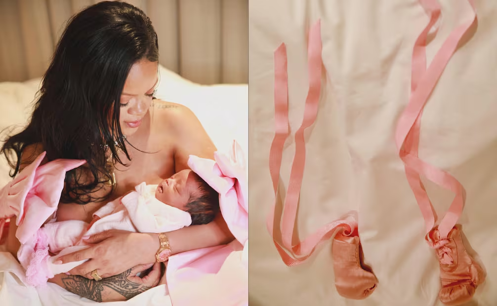 Con una tierna fotografía, Rihanna anuncia el nacimiento de su primera hija