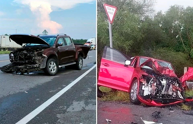 Mueren cinco tras choque en carretera de Tamaulipas