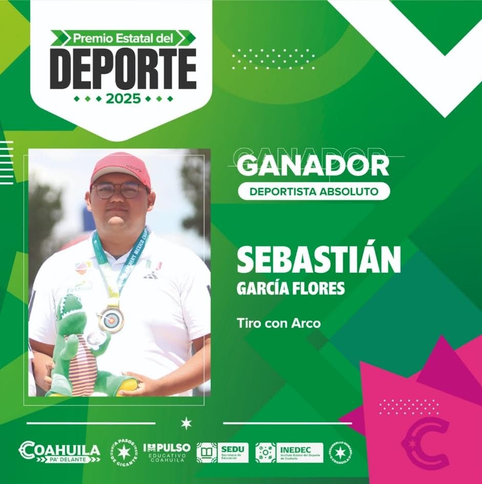 Conquista Sebastián García Premio Estatal del Deporte