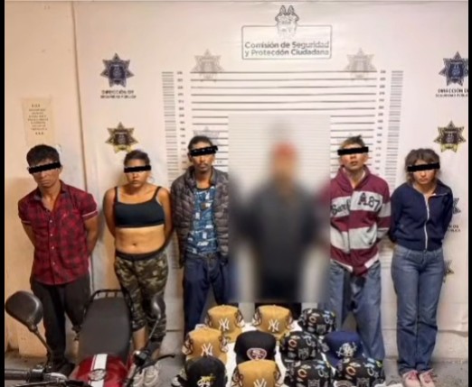 Detienen a 6 por robo; entre ellos un menor