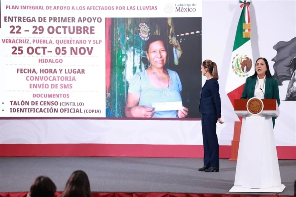 Anuncia Sheinbaum reparto de 10 mmdp a damnificados