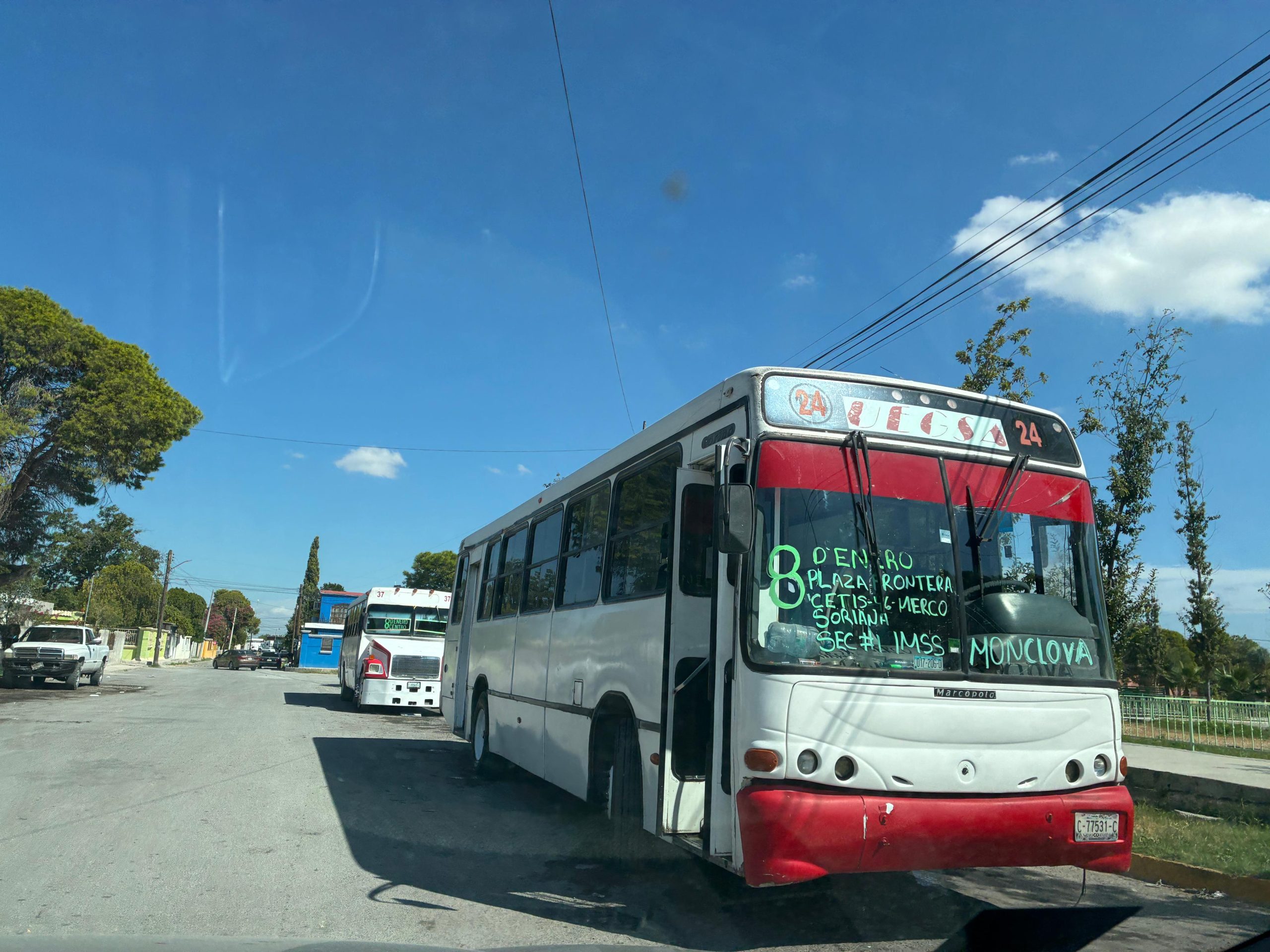 Baja demanda de transporte público