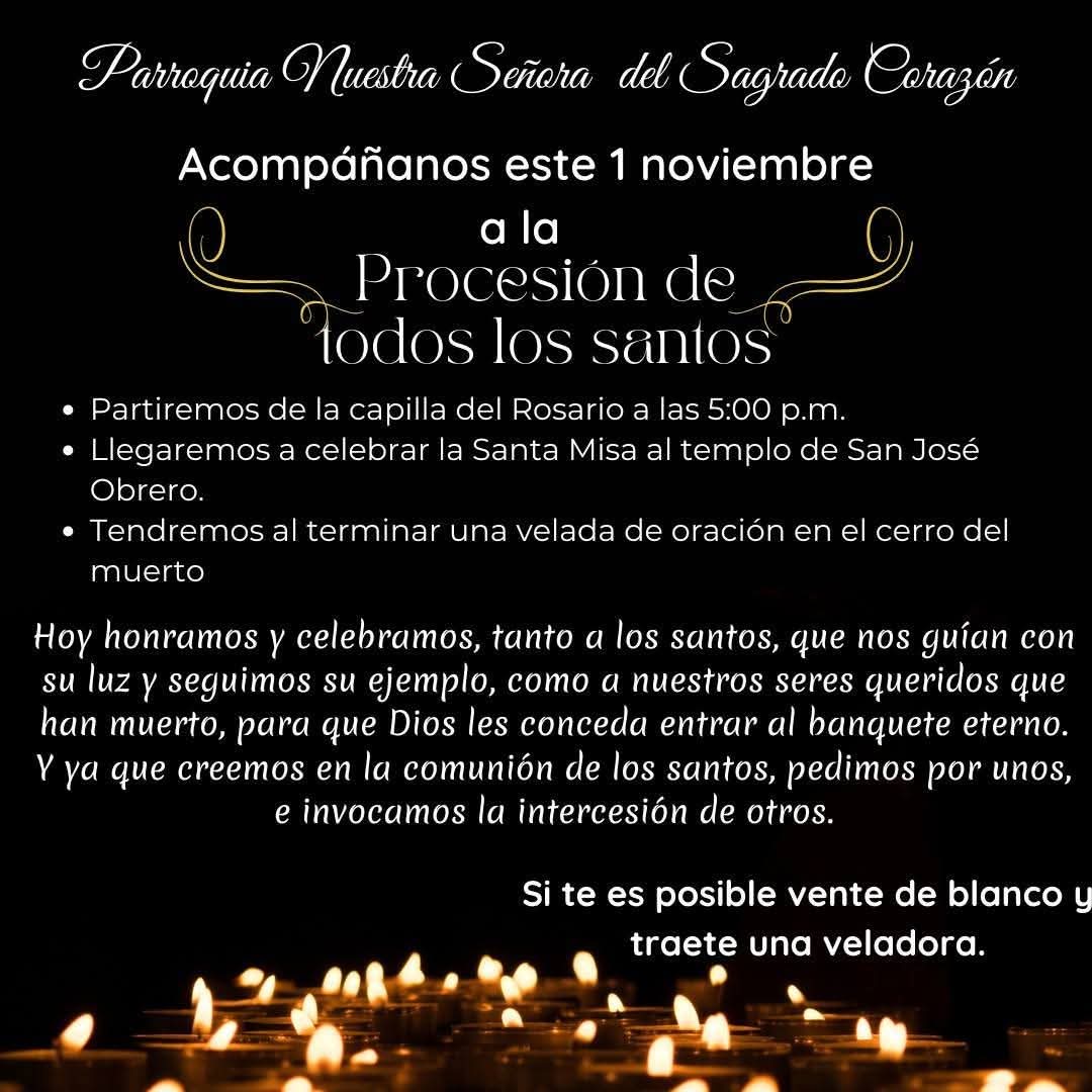 Honrará Iglesia a Todos los Santos