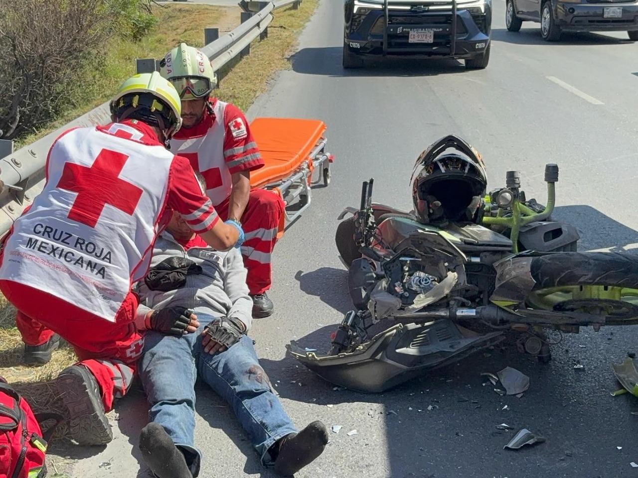 Choque por alcance deja repartidor herido