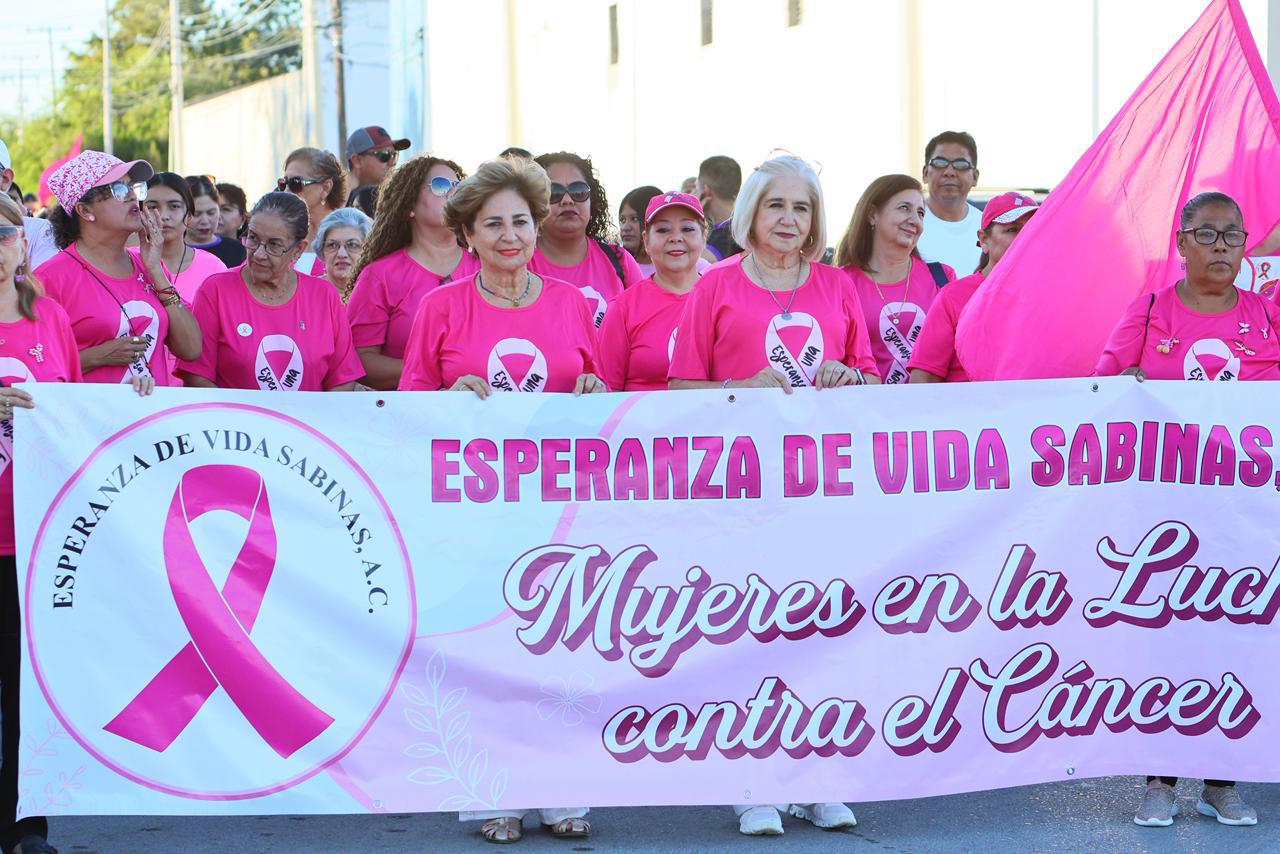 Realizan en Sabinas “Súmate al Rosa”