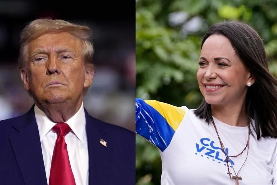 Corina me brindo su premio