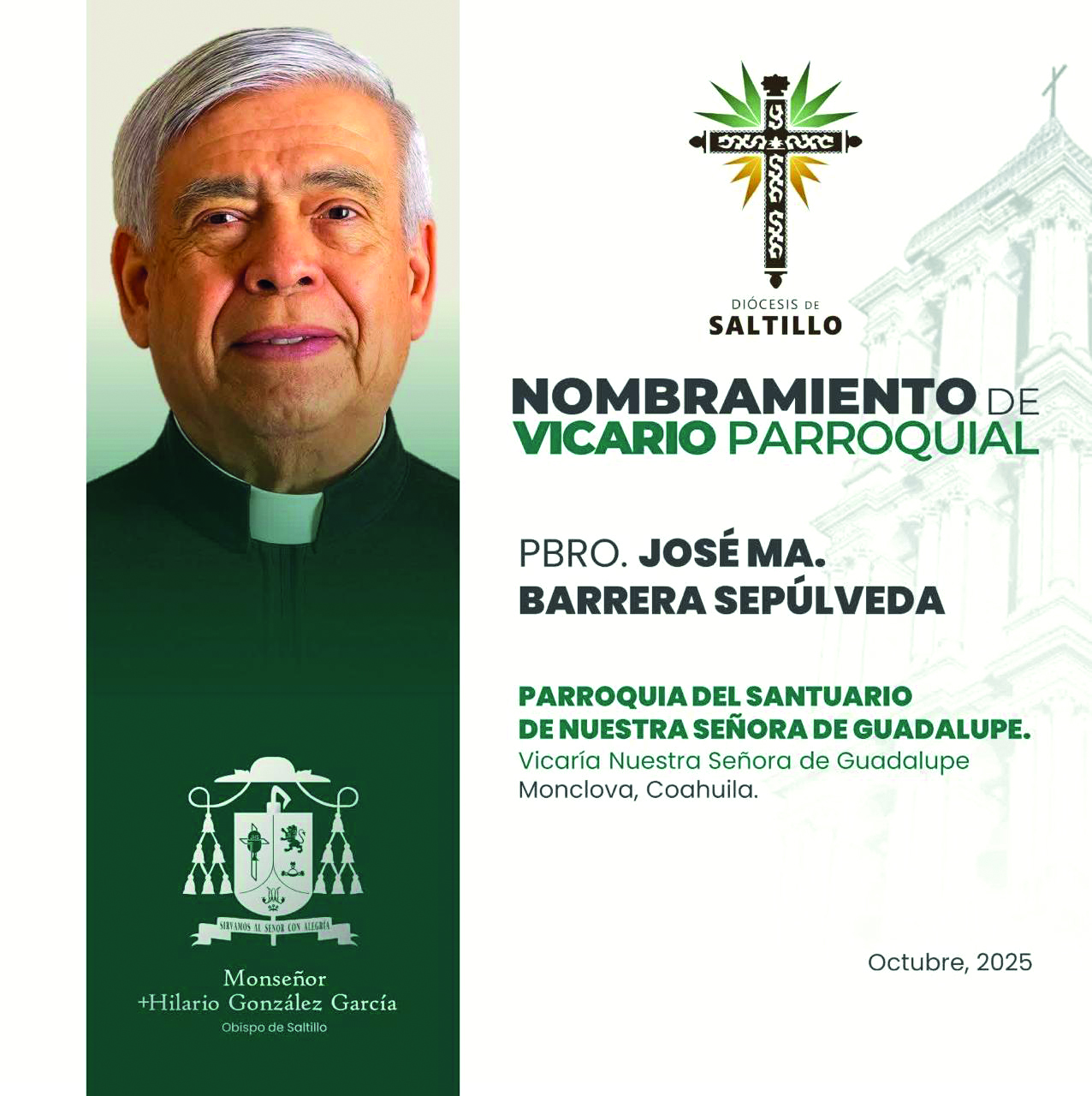 Nombran a Padre Chema como Vicario del Santuario