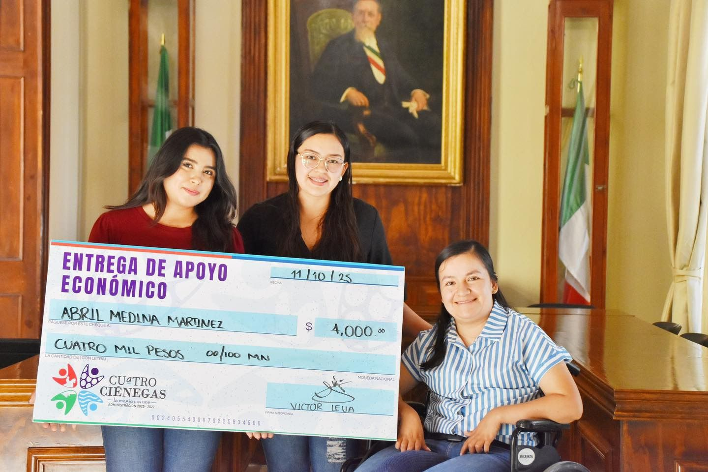 ENTREGA CUATRO CIÉNEGAS EL PREMIO MUNICIPAL DE LA JUVENTUD 2025