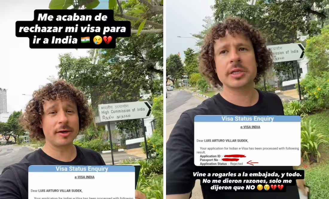 Luisito Comunica rompe en llanto tras rechazo de visa para ingresar a la India