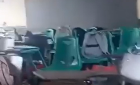 (VIDEO) Maestra protege a sus alumnos durante enfrentamiento en Monterrey
