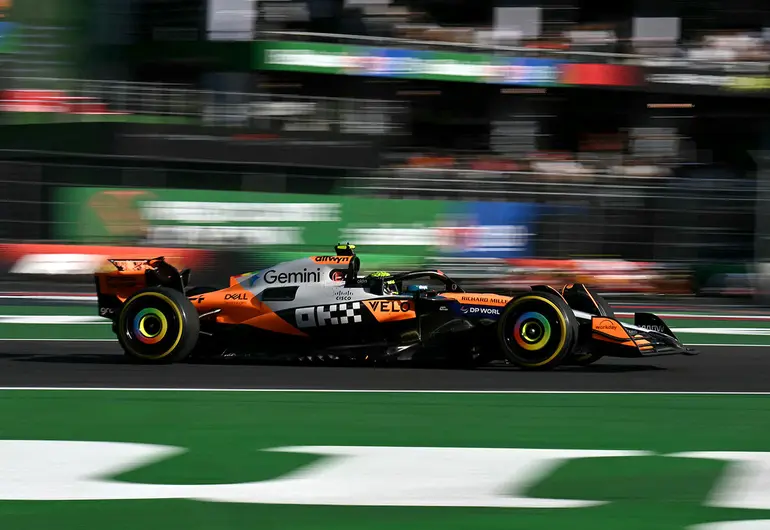 Lando Norris es el más rápido de la P3 del GP de México