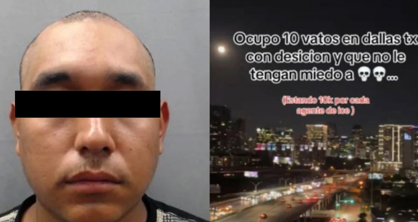 Detienen a migrante mexicano en Texas tras ofrecer en TikTok 10 mil dólares por m*tar agentes de ICE
